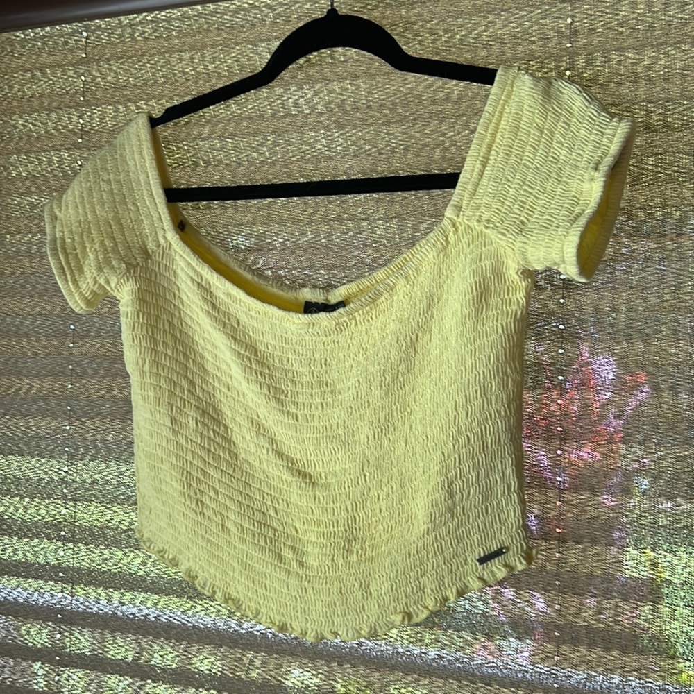 Yellow Volcom crop top